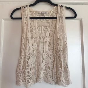 Lauren Conrad crochet cardigan